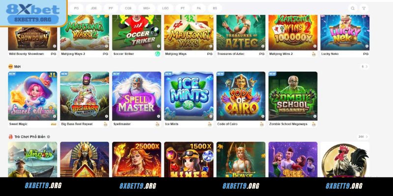 Điểm danh một số tựa game được săn đón tại 8XBET